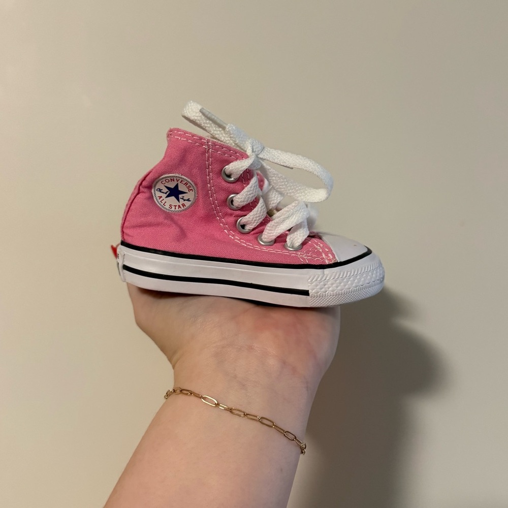 Converse Baby Pink High-Tops